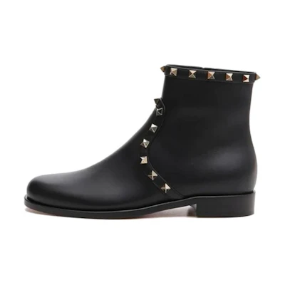 (W) Valentino Studwrap Ankle Boot 'Black'