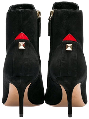 (Women) Valentino Suede Fashion Stiletto Ankle Boots 8cm 'Black' SW2S0Q19KQR0SM Shop (Women) Valentino Suede Fashion Stiletto Ankle Boots 8cm 'Black' SW2S0Q19KQR0SM