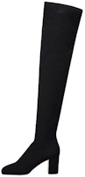 (Women) Valentino Suede Round Toe Chunky Heel Tall Boots 'Black' 1W2S0EZ8ITT0NO (Women) Valentino Suede Round Toe Chunky Heel Tall Boots 'Black' 1W2S0EZ8ITT0NO
