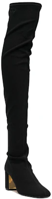 (W) Botas Altas Valentino de Ante Negro con Punta Redonda y Tacón Grueso. 1W2S0EZ8ITT0NO Order (W) Botas Altas Valentino de Ante Negro con Punta Redonda y Tacón Grueso. 1W2S0EZ8ITT0NO