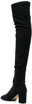 (W) Botas Altas Valentino de Ante Negro con Punta Redonda y Tacón Grueso. 1W2S0EZ8ITT0NO Shop (W) Botas Altas Valentino de Ante Negro con Punta Redonda y Tacón Grueso. 1W2S0EZ8ITT0NO