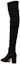 Shop (W) Botas Altas Valentino de Ante Negro con Punta Redonda y Tacón Grueso. 1W2S0EZ8ITT0NO