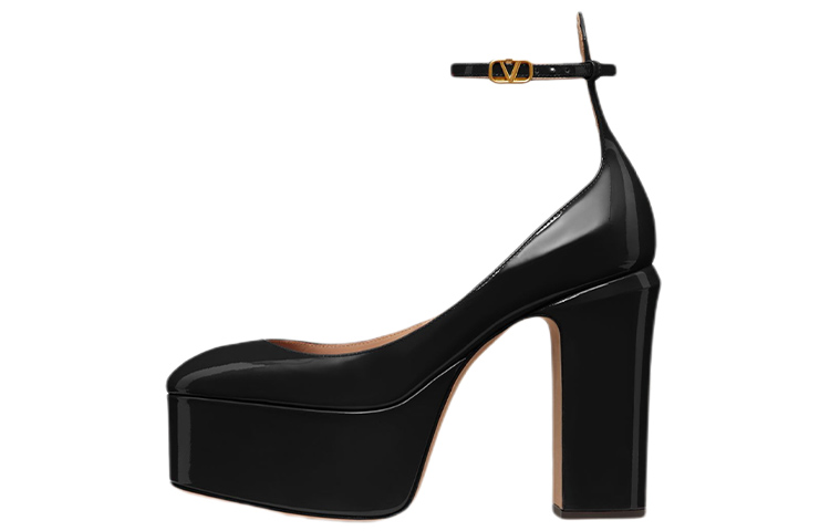 (W) Valentino Tan-Go 'Patent Black'