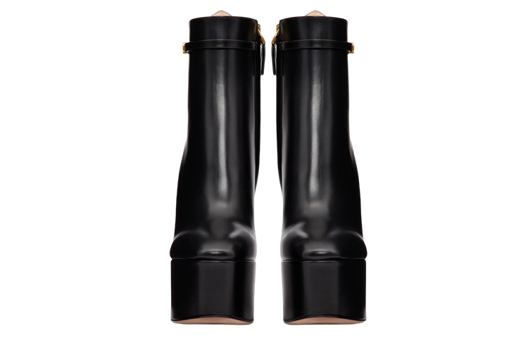 (W) Valentino Tan-Go High-Heel Ankle Boots 'Black Logo' 圖 4