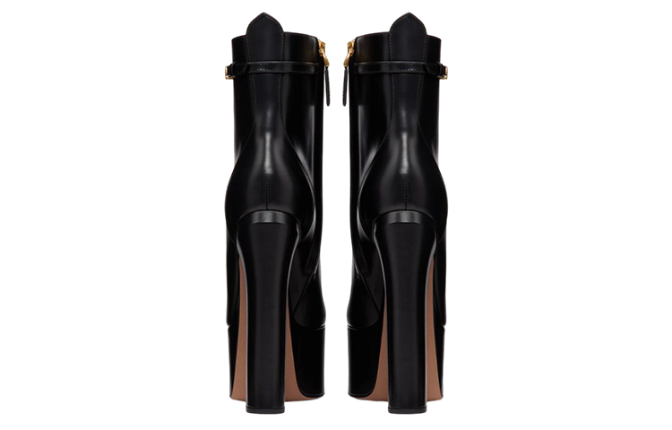 (W) Valentino Tan-Go High-Heel Ankle Boots 'Black Logo' 圖 5