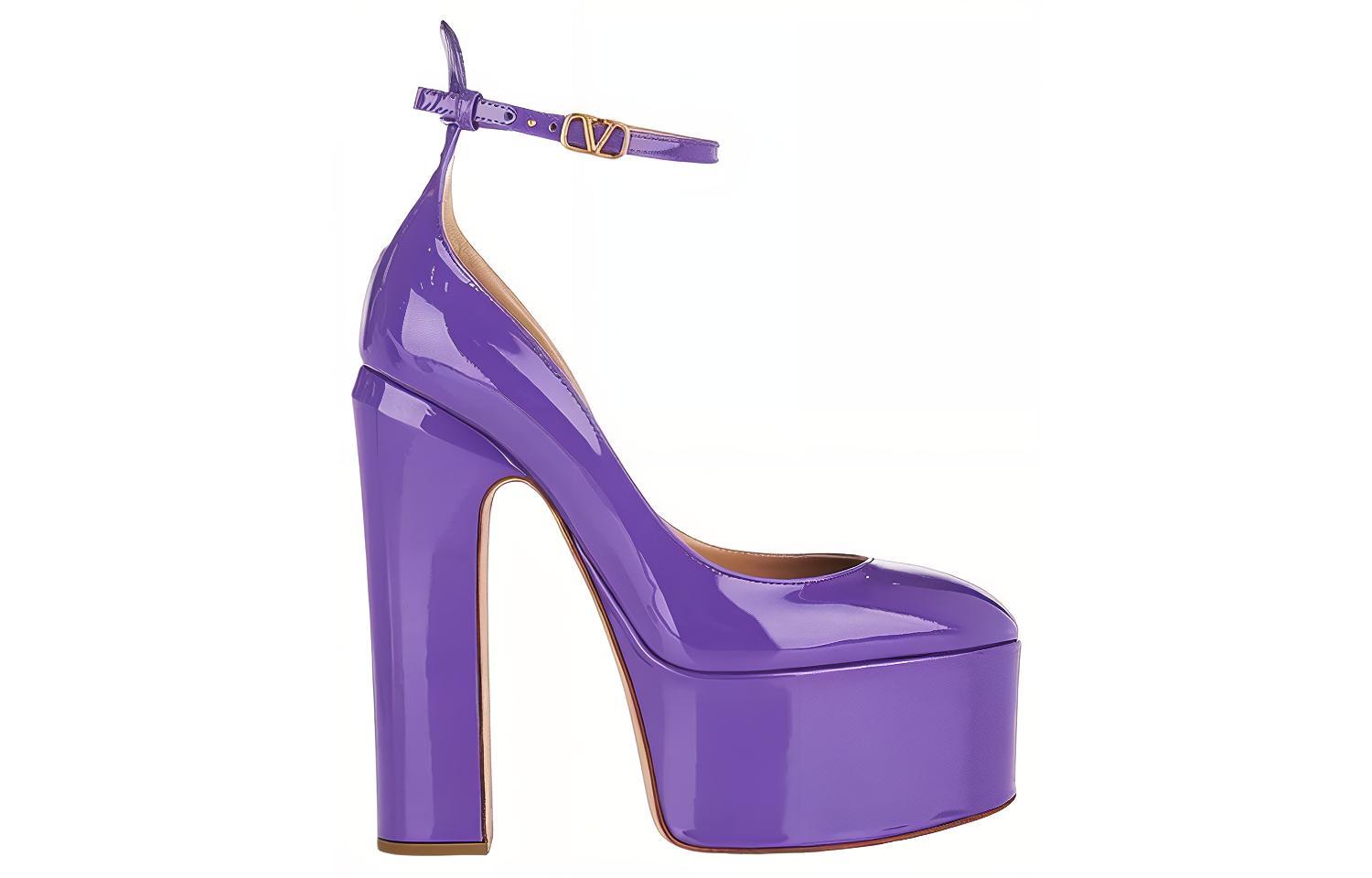 (W) Valentino Tan-Go High Heels 'Purple Buckle' 圖 2