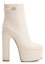Order (Women) Valentino Tan-Go Short Boots 'White Signature Plate Chunky Heel' 1W0S0FE1ATZI16