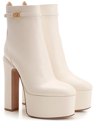 (Women) Valentino Tan-Go Short Boots 'White Signature Plate Chunky Heel' 1W0S0FE1ATZI16 Lookbook (Women) Valentino Tan-Go Short Boots 'White Signature Plate Chunky Heel' 1W0S0FE1ATZI16