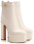Lookbook (Women) Valentino Tan-Go Short Boots 'White Signature Plate Chunky Heel' 1W0S0FE1ATZI16