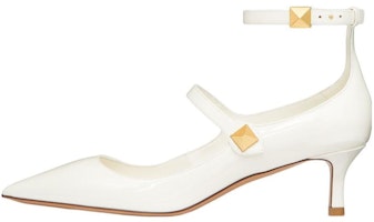 (Women) Valentino TIPTOE 'White Patent Buckle Stiletto' 2W2S0GC2ERU098 (Women) Valentino TIPTOE 'White Patent Buckle Stiletto' 2W2S0GC2ERU098