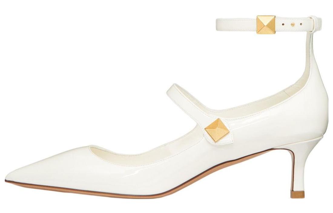 (Women) Valentino TIPTOE 'White Patent Buckle Stiletto' 2W2S0GC2ERU098