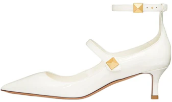(Women) Valentino TIPTOE 'White Patent Buckle Stiletto' 2W2S0GC2ERU098 (Women) Valentino TIPTOE 'White Patent Buckle Stiletto' 2W2S0GC2ERU098
