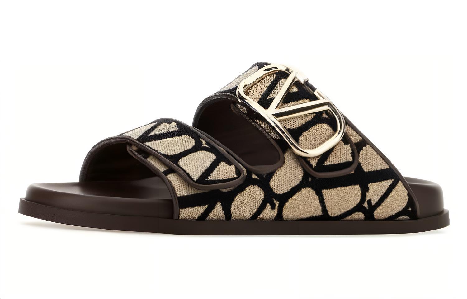 Lookbook (W) Sandal Valentino Iconographe Tali Ganda 'VLogo - Coklat' 3W2S0HH1-SBT-6ZN