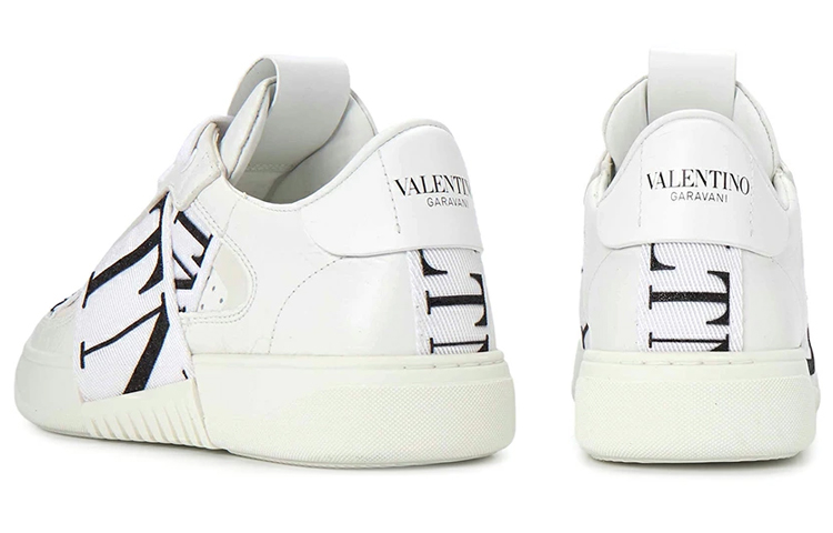 Purchase Valentino華倫天奴 皮革 系帶低筒印花 時尚板鞋 女款 白色