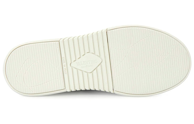 Details for Valentino華倫天奴 皮革 系帶低筒印花 時尚板鞋 女款 白色