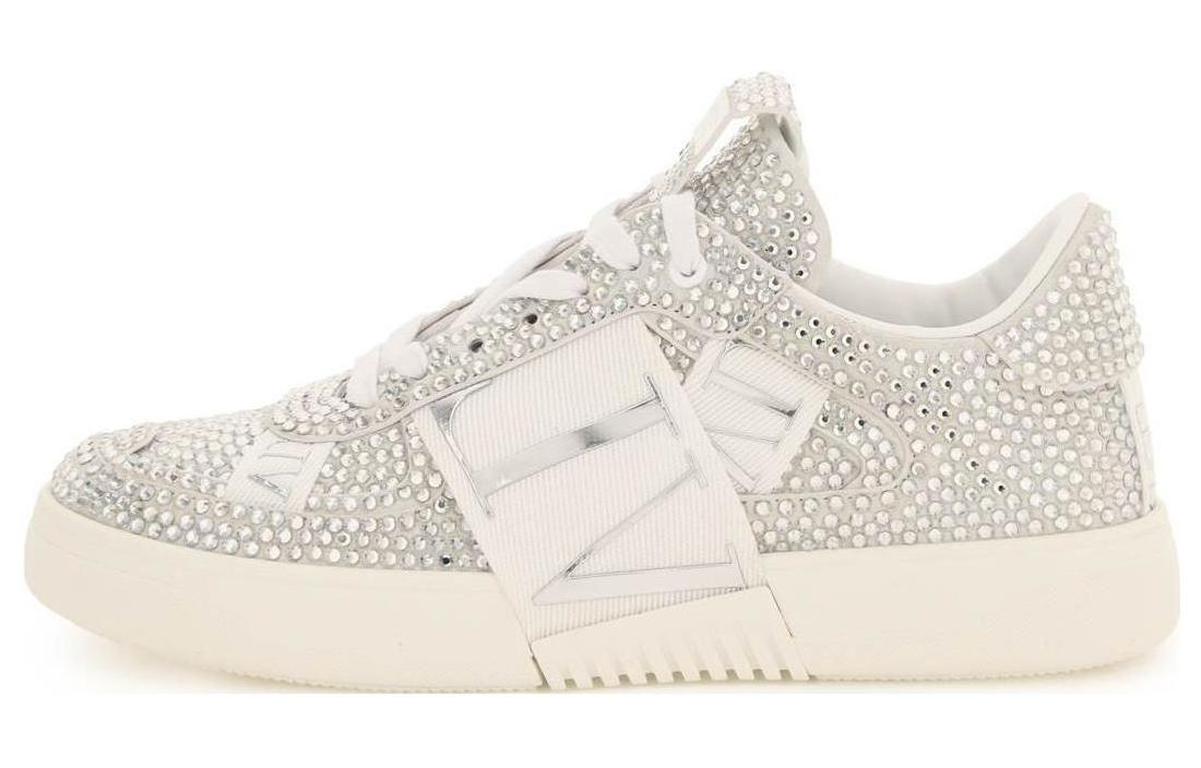 (W) Valentino VL7N Low 'Silver White Crystal Stripe'