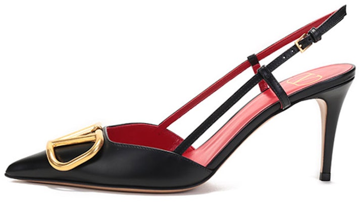 (Women) Valentino Vlogo 'Black Buckle Pointed-Toe Stiletto' VW2S0R01DSH0NO Buy (Women) Valentino Vlogo 'Black Buckle Pointed-Toe Stiletto' VW2S0R01DSH0NO