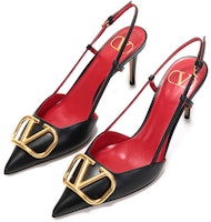 (W) ヴァレンティノ Vロゴ ブラックバックル ポインテッドトゥ スティレット VW2S0R01DSH0NO Lookbook (W) ヴァレンティノ Vロゴ ブラックバックル ポインテッドトゥ スティレット VW2S0R01DSH0NO