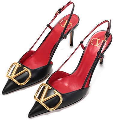 (Women) Valentino Vlogo 'Black Buckle Pointed-Toe Stiletto' VW2S0R01DSH0NO Lookbook (Women) Valentino Vlogo 'Black Buckle Pointed-Toe Stiletto' VW2S0R01DSH0NO