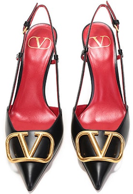 (Women) Valentino Vlogo 'Black Buckle Pointed-Toe Stiletto' VW2S0R01DSH0NO Shop (Women) Valentino Vlogo 'Black Buckle Pointed-Toe Stiletto' VW2S0R01DSH0NO