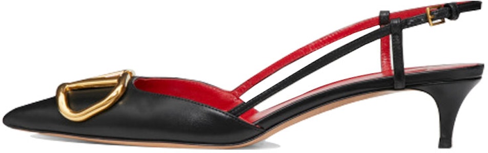 華倫天奴 Vlogo 小牛皮後繫帶 女款 高跟鞋 黑色 Buy 華倫天奴 Vlogo 小牛皮後繫帶 女款 高跟鞋 黑色