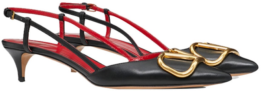 華倫天奴 Vlogo 小牛皮後繫帶 女款 高跟鞋 黑色 Lookbook 華倫天奴 Vlogo 小牛皮後繫帶 女款 高跟鞋 黑色