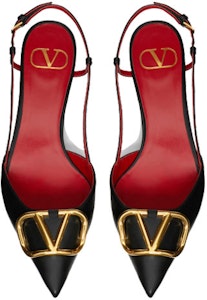 華倫天奴 Vlogo 小牛皮後繫帶 女款 高跟鞋 黑色 Shop 華倫天奴 Vlogo 小牛皮後繫帶 女款 高跟鞋 黑色