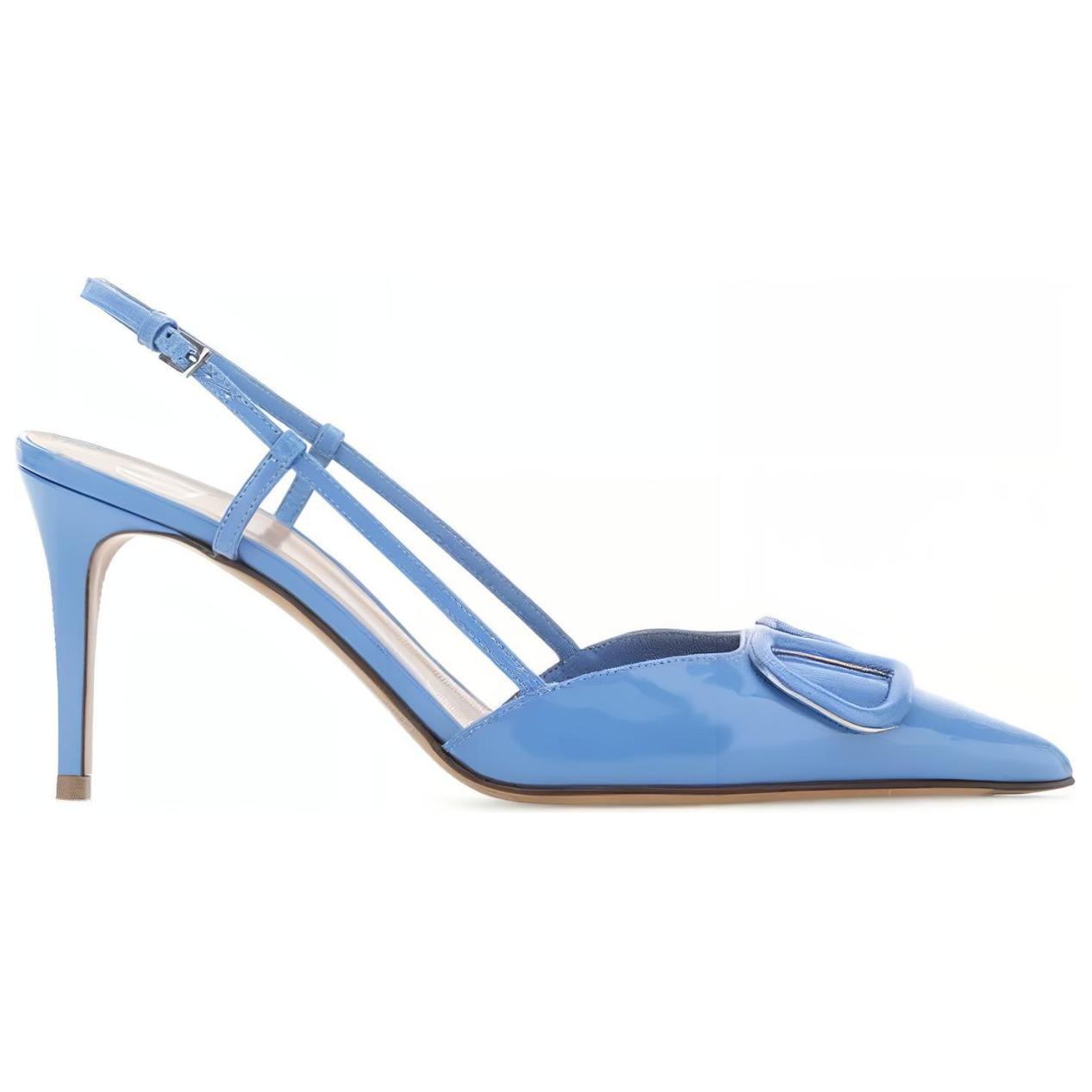 (W) Valentino Vlogo 'Blue Pointed High Heels' 圖 2