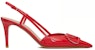 (W) Valentino Vlogo 'Signature Red Stiletto' Tumit Tinggi Merah 4W2S0R01TMKJU5