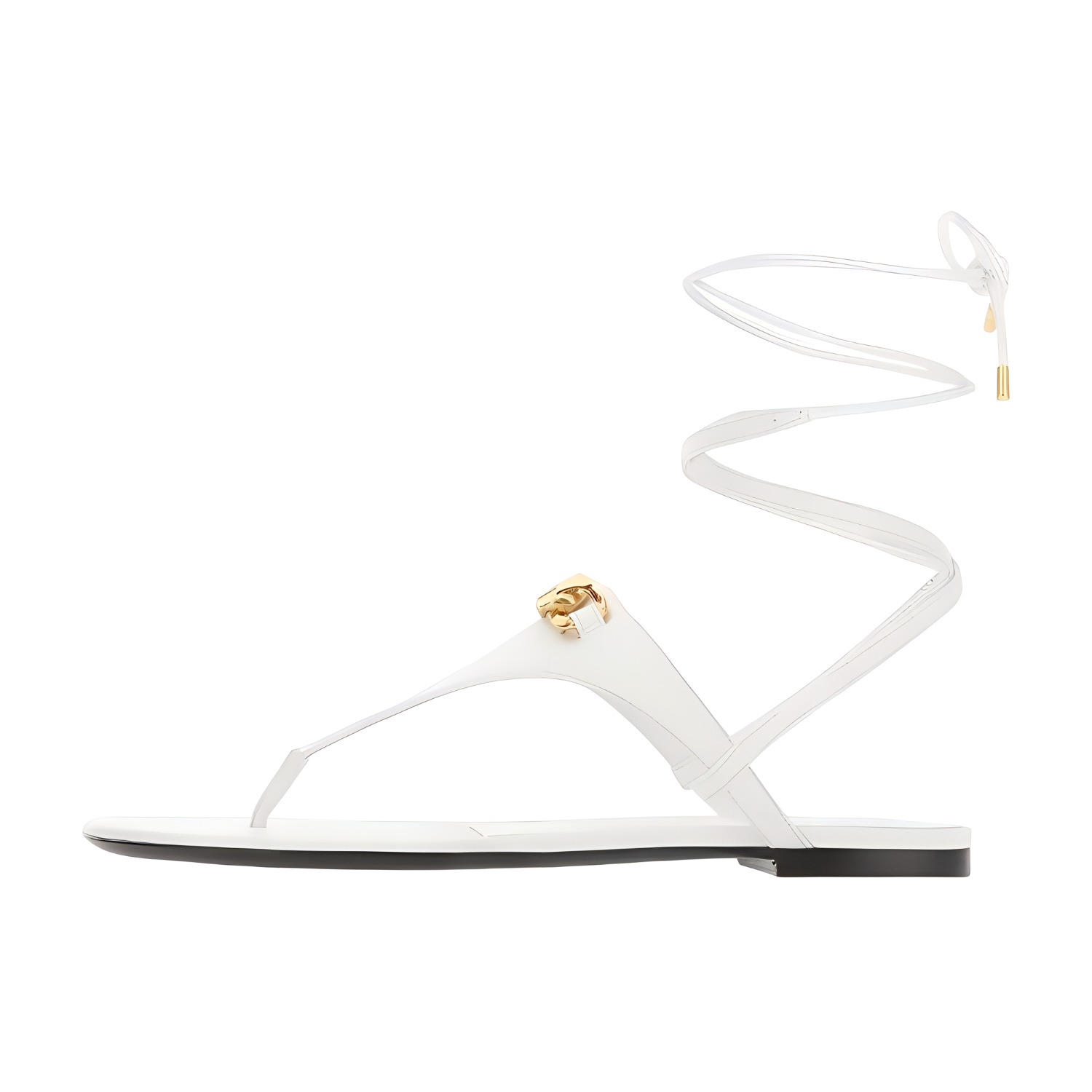 (Women) Valentino VLogo Thong Sandals &#x27;White&#x27; 1W2S0EZ4YZX0BO