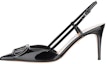 Buy (W) Valentino VLogo Hitam 'Shiny Calfskin Open-Toe' WW2S0R01TMK0NO