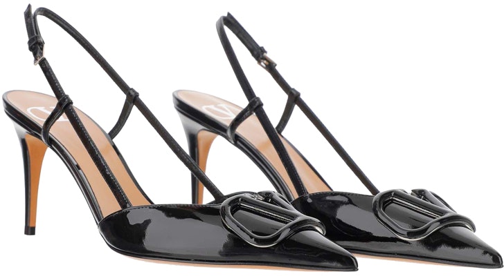 (W) Valentino VLogo Hitam 'Shiny Calfskin Open-Toe' WW2S0R01TMK0NO Order (W) Valentino VLogo Hitam 'Shiny Calfskin Open-Toe' WW2S0R01TMK0NO