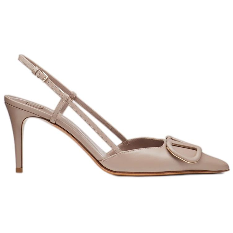 Order (W) 발렌티노 VLTN 누드 핑크 송아지 가죽 앵클 스트랩 하이힐 샌들 XW2S0R01MZFP45