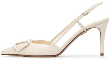 (Women) Valentino Vlogo Calfskin Sandals 'White Ankle Strap' XW2S0R01MZFI16 (Women) Valentino Vlogo Calfskin Sandals 'White Ankle Strap' XW2S0R01MZFI16