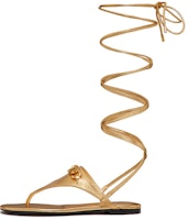 (Women) Valentino VLOGO Chain Nappa Leather Sandals 'Gold' 1W2S0EZ5AQDKM5 (Women) Valentino VLOGO Chain Nappa Leather Sandals 'Gold' 1W2S0EZ5AQDKM5