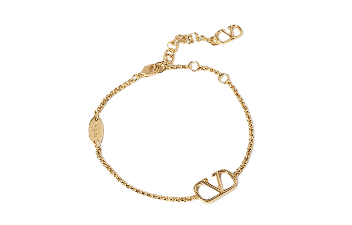 Lookbook (W) Valentino VLOGO 潮流手链 女士金色手镯 XW2J0F84METCS4