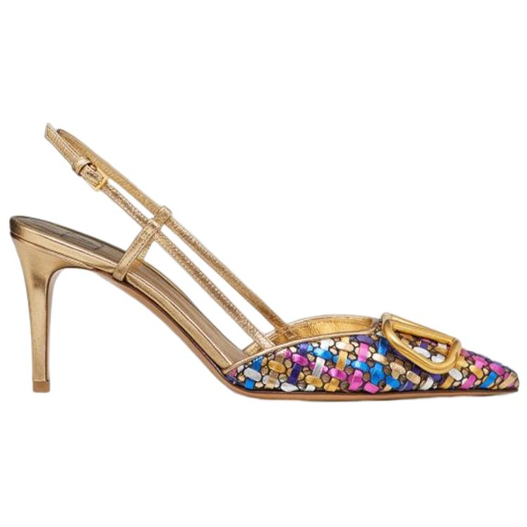 (W) Valentino Vlogo High Heel 'Metallic Buckle' 圖 2