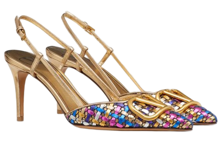(W) Valentino Vlogo High Heel 'Metallic Buckle' 圖 3