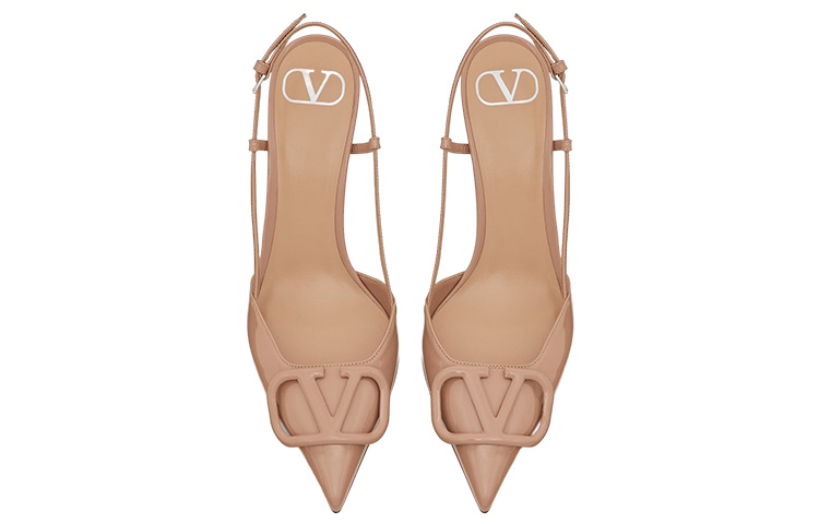 Shop (W) 발렌티노 V 로고 시나몬 핑크 하이힐 샌들 WW2S0R01TMKGF9