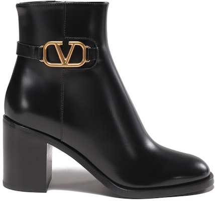 (Women) Valentino Vlogo Leather Boot 'Black Fashion Chunky Heel' 1W2S0CK1DSH0NO Order (Women) Valentino Vlogo Leather Boot 'Black Fashion Chunky Heel' 1W2S0CK1DSH0NO