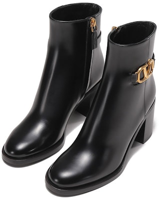 (Women) Valentino Vlogo Leather Boot 'Black Fashion Chunky Heel' 1W2S0CK1DSH0NO Lookbook (Women) Valentino Vlogo Leather Boot 'Black Fashion Chunky Heel' 1W2S0CK1DSH0NO