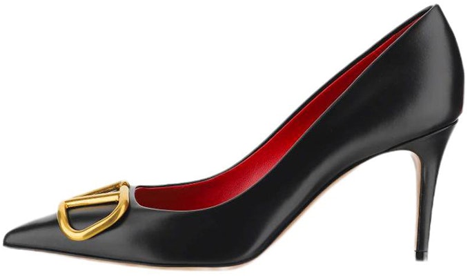 Valentino 華倫天奴 Vlogo 皮革 尖頭套腳 高跟鞋 女款 黑色 Buy Valentino 華倫天奴 Vlogo 皮革 尖頭套腳 高跟鞋 女款 黑色