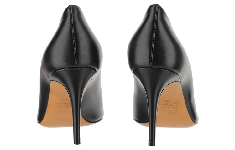 Purchase Valentino 華倫天奴 Vlogo 皮革 尖頭套腳 高跟鞋 女款 黑色