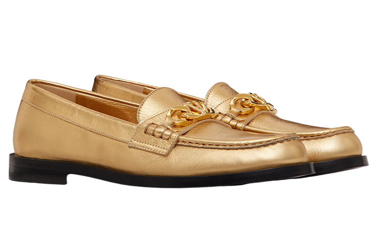 (W) Valentino Vlogo Loafer 'Gold Chain' 圖 3