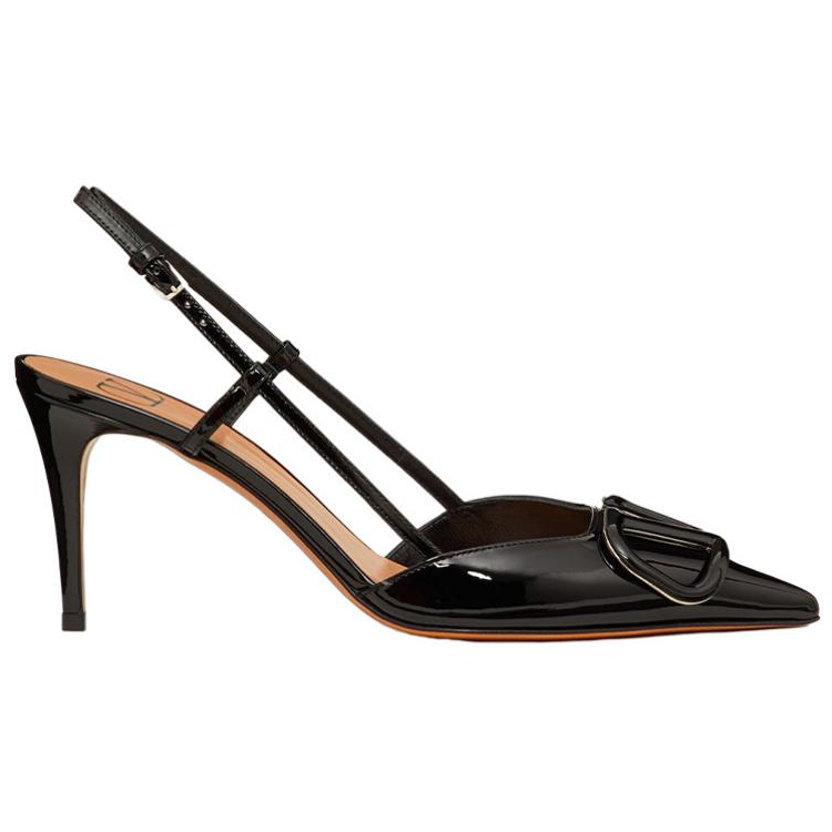 Order (W) Sandal Tumit Tinggi Berkasut Vlogo Valentino 'Hitam' ZW2S0R01TMK0NO