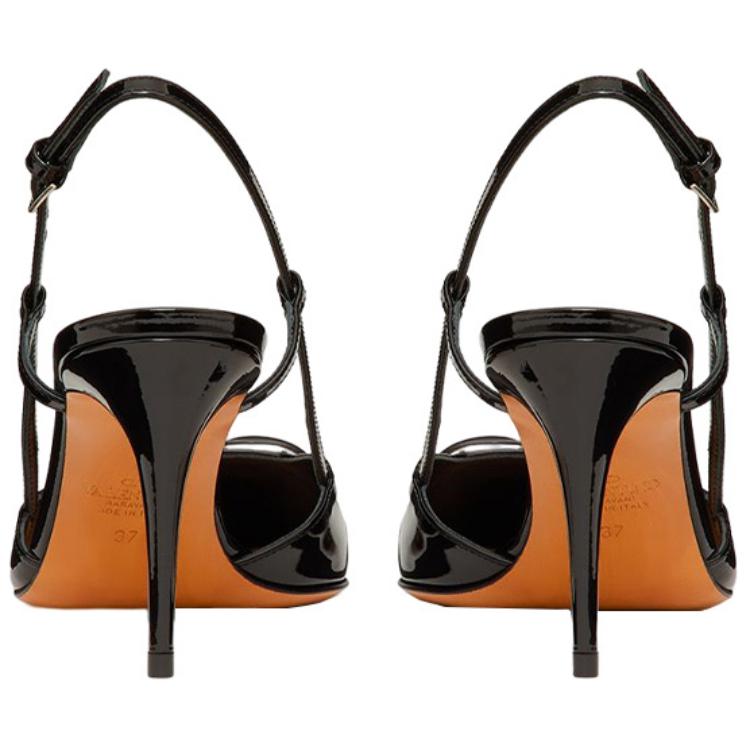 Purchase (W) Sandal Tumit Tinggi Berkasut Vlogo Valentino 'Hitam' ZW2S0R01TMK0NO