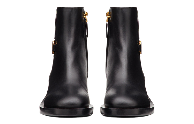 Shop (W) Valentino VLogo标志黑色踝靴 WW2S0CT1PYH0NO