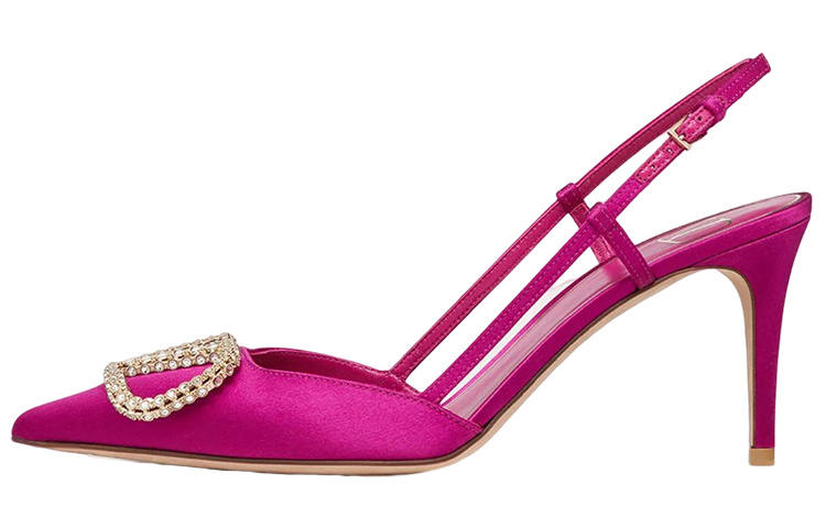 (W) Valentino Vlogo Signature High Heel Sandals 'Rose Purple'