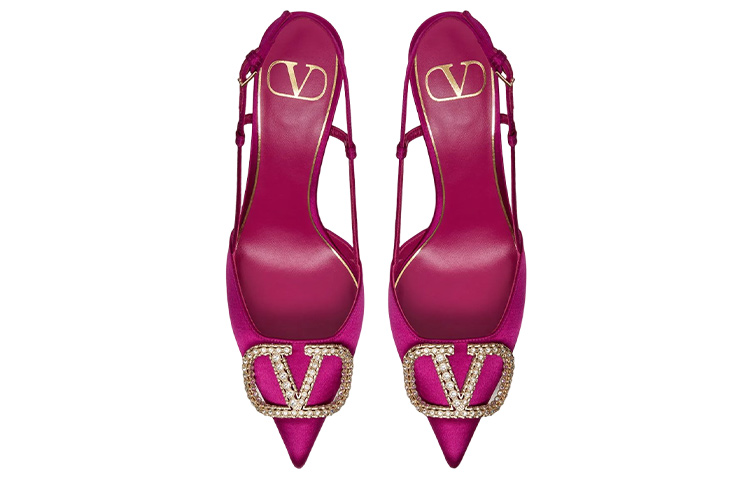 (W) Valentino Vlogo Signature High Heel Sandals 'Rose Purple' 圖 3