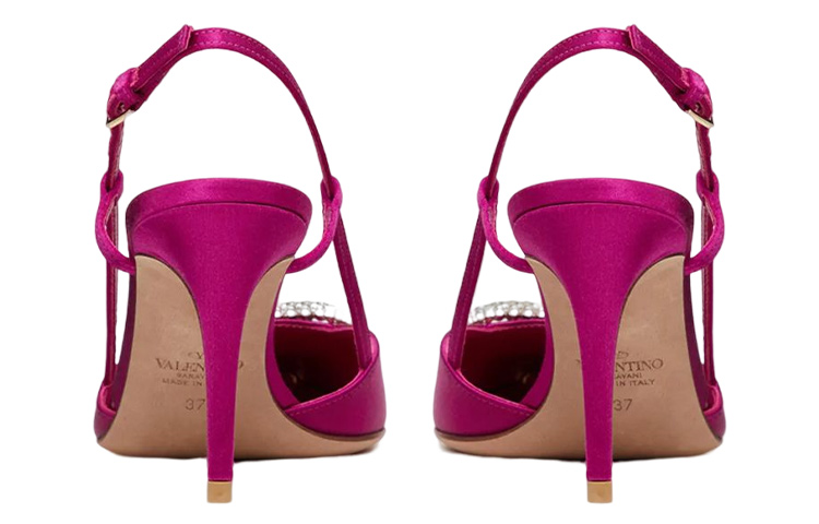 (W) Valentino Vlogo Signature High Heel Sandals 'Rose Purple' 圖 4